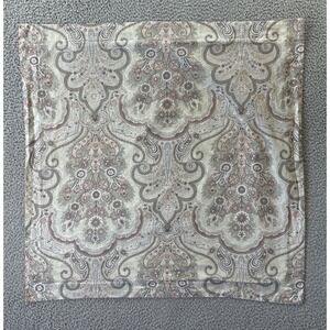 Pottery Barn Jordana Paisley Euro Sham‎ 100% Cotton Percale Pink/Beige Single